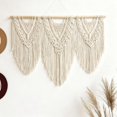 thumbnail image 1 of Colgante de Pared de Macramé, Tapiz de Macramé para Colgar en La Pared, Tapiz de Hojas Tejidas A Mano Bohemio, Decoración Tejida Bohemia para Apartamento, Galería, Sala de Estar, 1 of 7