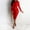Red, variant on Sequin Dress, Party Bodycon Mini Dress Long Sleeve Round Neck, Sparkly Clubwear for Night Out