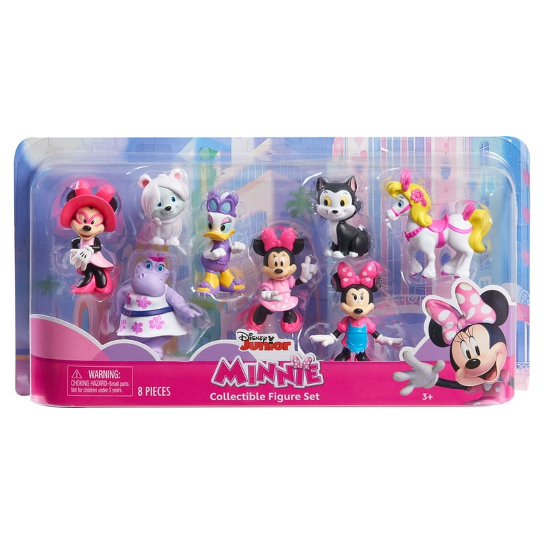 Disney Junior Minnie Mouse 8-Piece Collectible Figure Set, Officially  Licensed Kids Toys for Ages 3 Up, Gifts and Presents