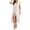 White(Trending), variant on Mingw Womens Maxi Dresses Cap Sleeve Long High Side Slit Casual Dresses Loose Plain Elegant Flowy Wedding Guest Dress ,L,White