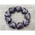 thumbnail image 4 of Chevron Amethyst Gemstone Hearts, Polished Chevron Amethyst Puffy Hearts, Chevron Amethyst Palm Stone, Chevron Amethyst Heart (2 Hearts）, 4 of 8