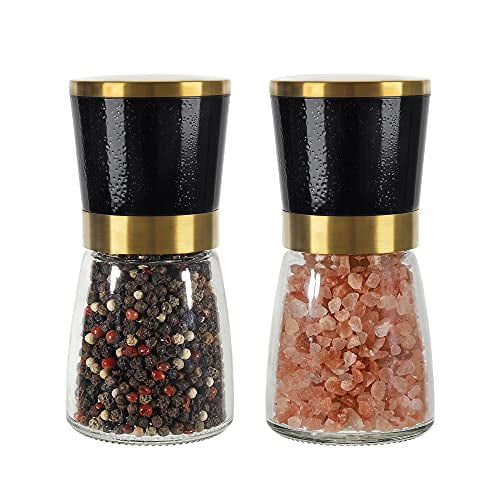 gold salt and pepper mill set