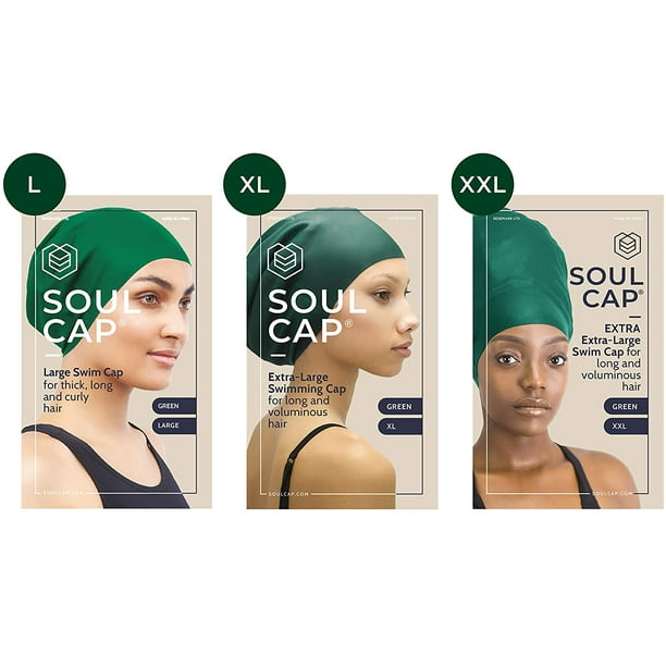 XL - Extra Large Swimming Cap/Shower Cap, Designed for Long Hair,  Dreadlocks, Weaves, Hair Extensions, Braids, Curls & Afros