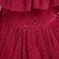 thumbnail image 6 of Wavsuf Flower Girls Dress Nets Wine Princess Dress Size 9-10 Years, 6 of 9