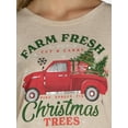 thumbnail image 4 of Holiday Time Women's Christmas Tee Graphic Tee, Sizes S-3XL, 4 of 5