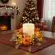 thumbnail image 1 of 1 guirnalda de velas de Halloween con calabazas y bayas para centro de mesa de Acción de Gracias, decoración de armario de cocina, 20 x 20 cm Yulucky, 1 of 9