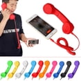 thumbnail image 5 of Cell Phone Handset, Retro Telephone Handset Anti Radiation Receivers 3.5MM for for iPhone Android Phones, Retro handset, Vintage handset, Retro Receiver, Black, 5 of 7