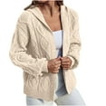 thumbnail image 2 of jsaierl Women's Cable Knit Cardigan Sweater Loose Open Front Long Lantern Sleeves Chunky Sweaters, 2 of 5