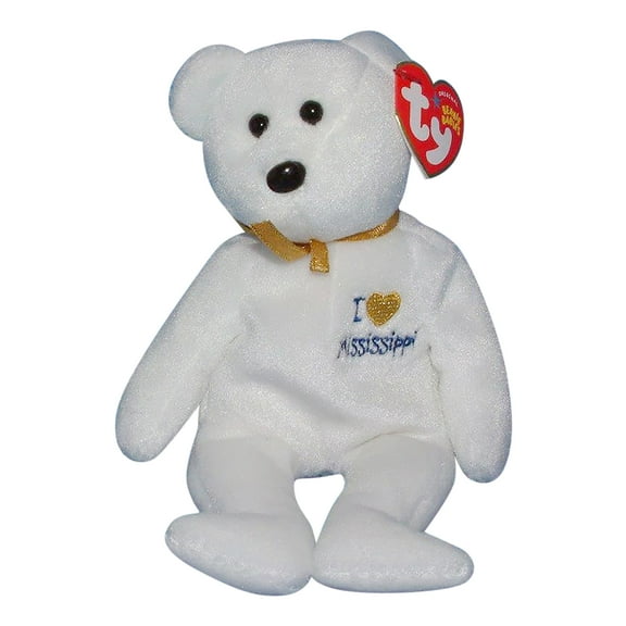 Ty Beanie Baby: I Love Mississippi the Bear | Stuffed Animal | MWMT