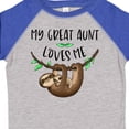 thumbnail image 4 of Inktastic My Great Aunt Loves Me Cute Sloth and Baby Boys or Girls Toddler T-Shirt, 4 of 5