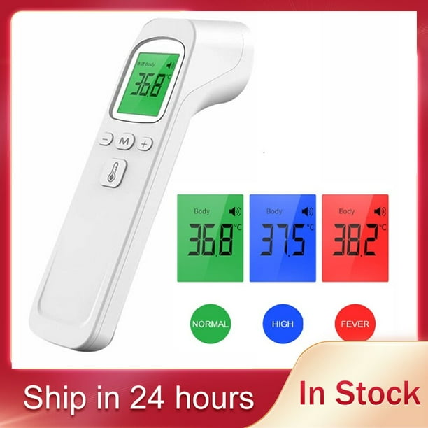 Termómetro Digital electrónico para la frente, medidor de temperatura corporal sin contacto, medidor de fiebre para adultos y niños, precisión clínica