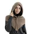 thumbnail image 1 of Foulard à Capuche pour Femmes, Cagoule Tricotée Chaude d'Hiver avec Cordon de Serrage Réglable pour Cyclisme, Ski, Randonnée, 1 of 8