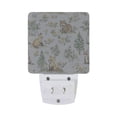 thumbnail image 5 of Yayeee LED Plug in Night Light for The Home with Auto Dusk to Dawn Light Sensors, 2 Pack, Watercolor Forest Pattern, 5 of 6
