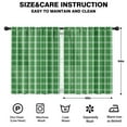 thumbnail image 2 of Blackout Kids Curtains,Green White Checkerboard Checkered Pattern Childrens Insulated Curtains Set Of 2,Bedroom Essentials,Toddler Room Decor 42"x54", 2 of 5