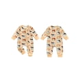 thumbnail image 2 of BemeyourBBs Western Cowboy Outfits Baby Boy Cow Printed Romper Long Sleeve Fall Zipper Jumpsuits Newborn Fall Winter Spring Clothes, 2 of 9