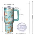 thumbnail image 3 of Hockey Stainless Steel Tumbler with Handle Straw Lid Insulated Travel Coffee Mug Cup Hot Cold Drink Bottle Sports Gift for Husband Dad Son Boyfriend Travelers, 3 of 5