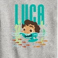 thumbnail image 3 of Luca - Half Human Half Sea Monster Luca  - Toddler And Youth Crewneck Fleece Sweatshirt, 3 of 5