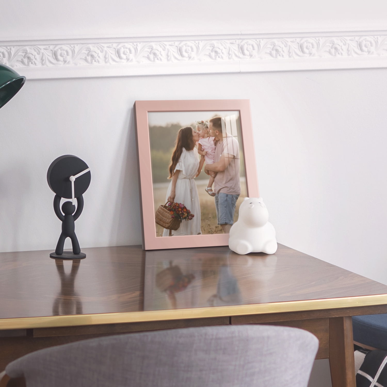 Modern 8 in. x 10 in. Pink Picture Frame (Set of 2)