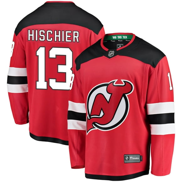 Nico Hischier New Jersey Devils NHL Fanatics Breakaway Home Jersey, Large