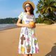 thumbnail image 4 of Balery Happy Easter1 Vestidos sueltos de manga corta para mujer, vestidos de verano 2025, vestidos casuales de corte A con vuelo., 4 of 6