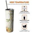 thumbnail image 6 of 20oz Happy Fall Pumpkins and Sunflower Skinny Tumblers Stainless Steel Tumbler with Lid and Straw,Vacuum Insulated Double Wall Travel Tumbler Cups with Cleaning Brush for Coffee,Tea, 6 of 6