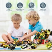 STEM Building Toys for Boys, 9 in 1 Building Blocks Set, to Build A Big Robot or 8 Vehicles, Suitable for 6 7 8 9 10 11 12 + Years Old Children (720PCS)
