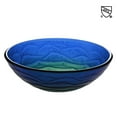 thumbnail image 6 of Aquaterior 16.5" Tempered Glass Bathroom Vessel Sink Round Vanity Basin Above Counter Top Mount, 6 of 9