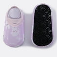 thumbnail image 2 of Siilsaa Unisex Baby Boys Girls High Top Sneaker Toddler Shoes Cartoon Soft Soled Non Slip Socks Baby Floor Shoes Socks Summer Floor Socks Baby Boys Girls Slippers Purple,18-24 Months, 2 of 5