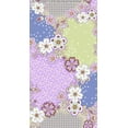 thumbnail image 3 of Chiffon Printed Mika Floral Fabric Sheer Dressmaking Chiffon Sewing Fabric (CORAL/TEAL, ByYard), 3 of 5