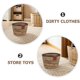 thumbnail image 3 of unbranded Cesta De Almacenamiento Tejida En Para Y Dormitorio En Color Claro, 3 of 6