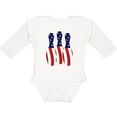 thumbnail image 3 of Inktastic Bowling Pins USA Flag Gift for Bowler Boys or Girls Long Sleeve Baby Bodysuit, 3 of 5