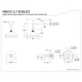 thumbnail image 5 of Kingston Brass KB6338CMLSO Manhattan Single-Handle Pressure Balanced Shower Faucet, Brushed Nickel, 5 of 7