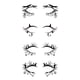thumbnail image 1 of Pegatinas Temporales Para Tatuajes De Ojos Diy Delineador De Ojos De Halloween Pegatina De Maquillaje Para Fiesta De Halloween Mascarada Rave Festival 4 Pares Sweethay  HA037394-00, 1 of 6