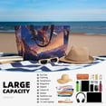thumbnail image 5 of Balery Starry Sky Flying Tiger Beach Travel Bag - Water-Resistant, Large Capacity Lightweight Tote with 7 Pockets for Women and Men - Perfect for Beach, Pool, Gym, and Travel, 5 of 7