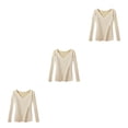 thumbnail image 3 of Jumpingount Camisa térmica Ropa interior de invierno Ropa de abrigo Tamaño compacto Lavable Top Lencería larga Superficie lisa al tacto Type1 NO1, 3 of 6