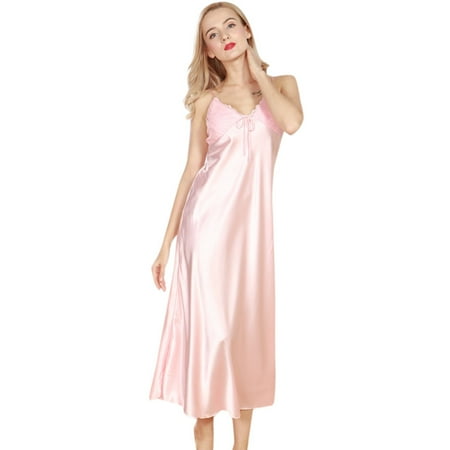 GENGING Womens Nightdress Lingerie Women V Neck Robe Fall Dresses Babydoll Fall Savings Nightdress Sleepwear Kimono Dress