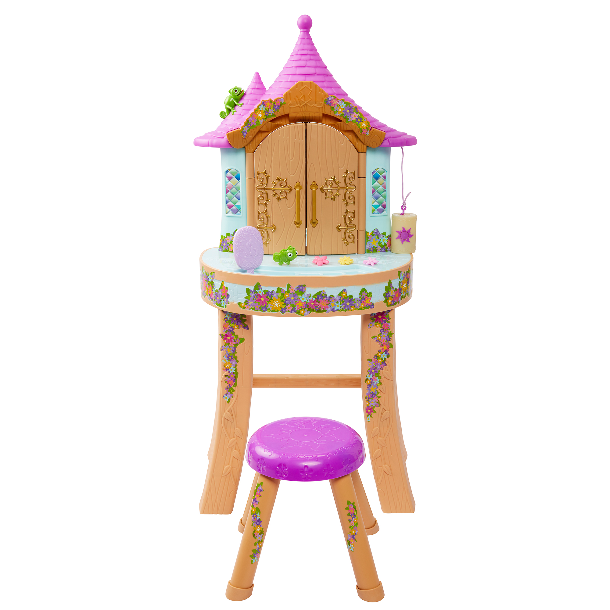 rapunzel vanity with doll