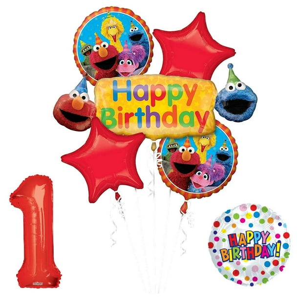 Elmo and Friends Sesame Street 1st Birthday Supplies Decorations