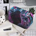 thumbnail image 7 of Sikiie Neon Night Cityscape Print Flip Double-layer Pencil Case, All-purpose Stationery Bag for Study and Office, Zipper Design, Unisex, 7 of 7
