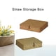 thumbnail image 4 of Wosthever Cesta de ratán tejida a mano, caja de almacenamiento de cosméticos para aperitivos, decoración de de escritorio de estilo nórdico, Almacenamiento y organización del hogar, 4 of 6