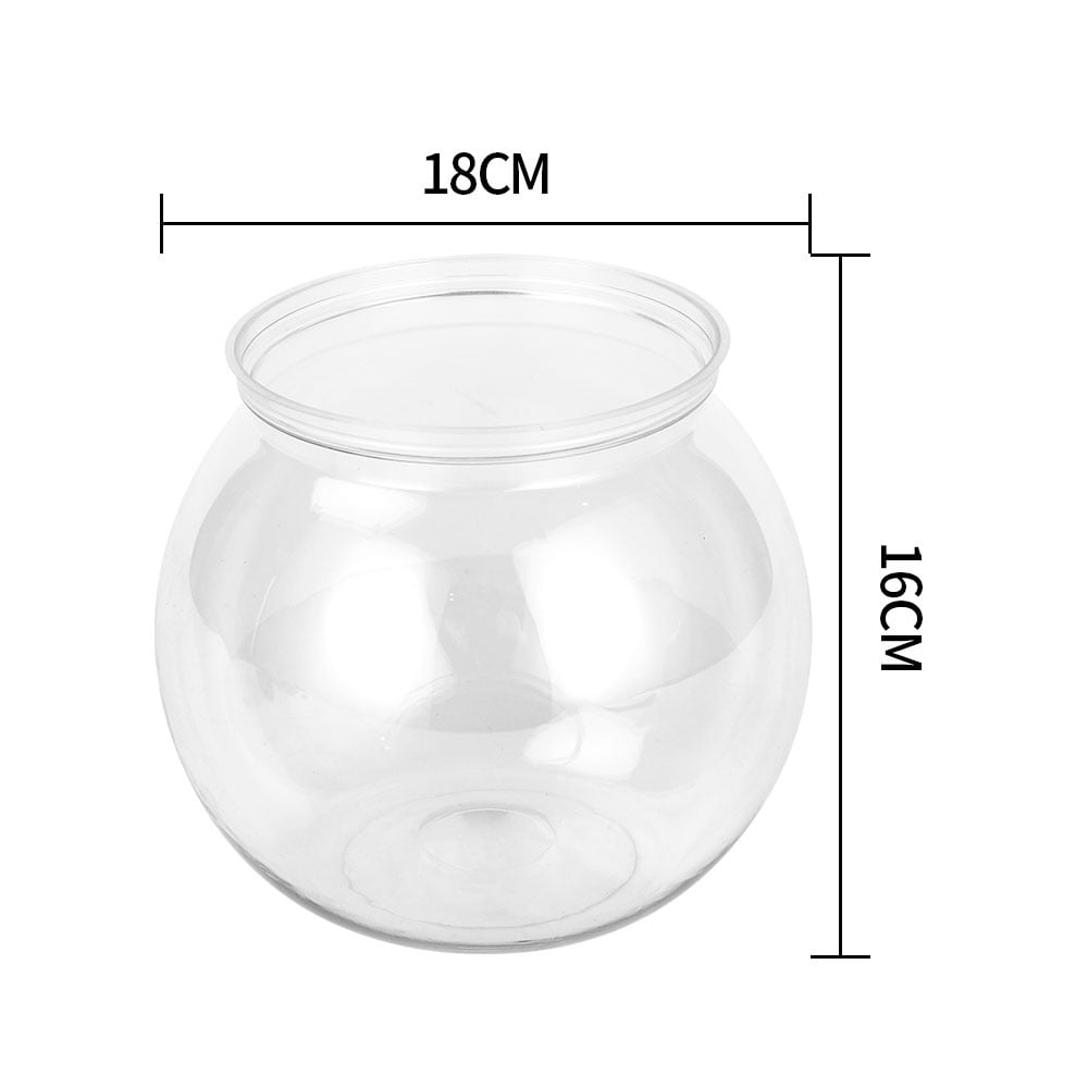 Buy JNNP 18 cm Clear Bubble Bowl Plastic Vase, Round Glass Bowl Bubble Ball Vase for Fish