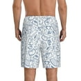 thumbnail image 3 of Kdxio Fitness Guru Print Mens Sleep Shorts Bottoms Soft Comfy Pajama Wear Pants with Drawstring Pockets, 3 of 7