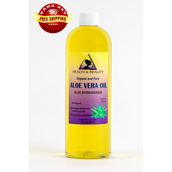 Aloe Vera Oil Organic Carrier Cold Pressed Premium Natural 100% Pure 32 oz