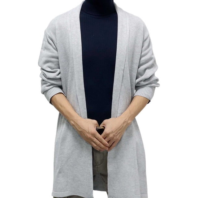 LOVZFMLL Vestes pour Hommes Mode Hiver Cardigan Chandail Long Décontracté