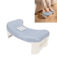 thumbnail image 4 of Potty Stool, Foldable Antislip Curve U Design Toilet Stool Relax Feet  For Bathroom Blue,White, 4 of 8