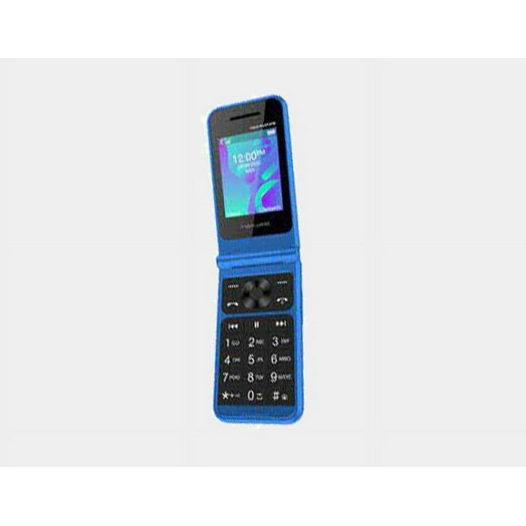 Maxwest Neo Flip Phone 4G LTE Volte 4G Double Nano Sim GSM Déverrouillé Bleu