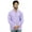 Light Purple, variant on Atasi Ethnic Men's Kurta Full Sleeves Mandarin Collar Purple Cotton Shirt-Small