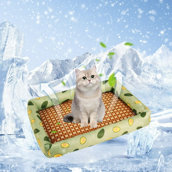 Cat Bed Cooling Pet Mat Summer Pet Cooler Floor Cushion Dog Kennel Cat Kennel Ice Cushion Pet Supplies Small Mattress Orthopedic Dog Bed
