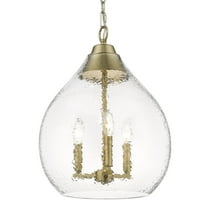 Golden Lighting Ariella 3-light Pendant in Brushed Champagne Brass