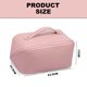 thumbnail image 2 of Bolsa de cosméticos de viaje de gran capacidad - Bolsa de maquillaje impermeable de cuero PU para mujeres y hombres, 2 of 5